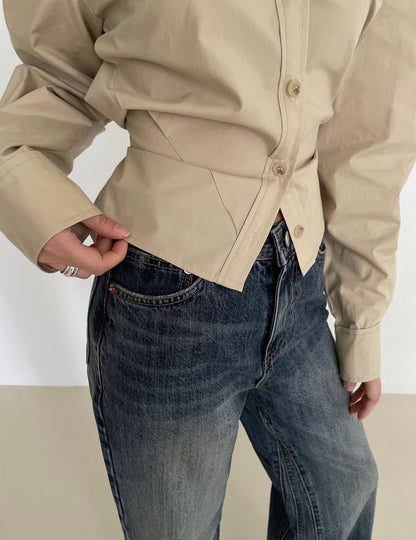 Mira Shirt – Beige