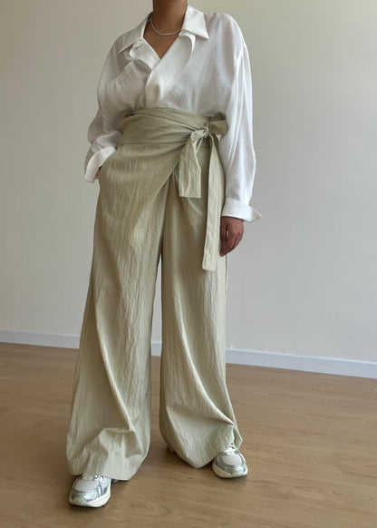 Khaki Wrap Pants