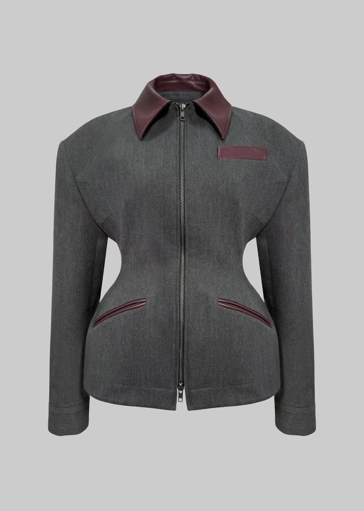 Ana Ruffle Jacket Ana Jacket – Charcoal – WANTS