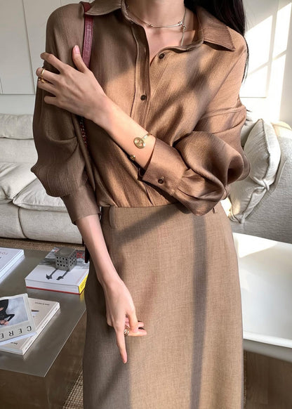 Ember Blouse – Brown