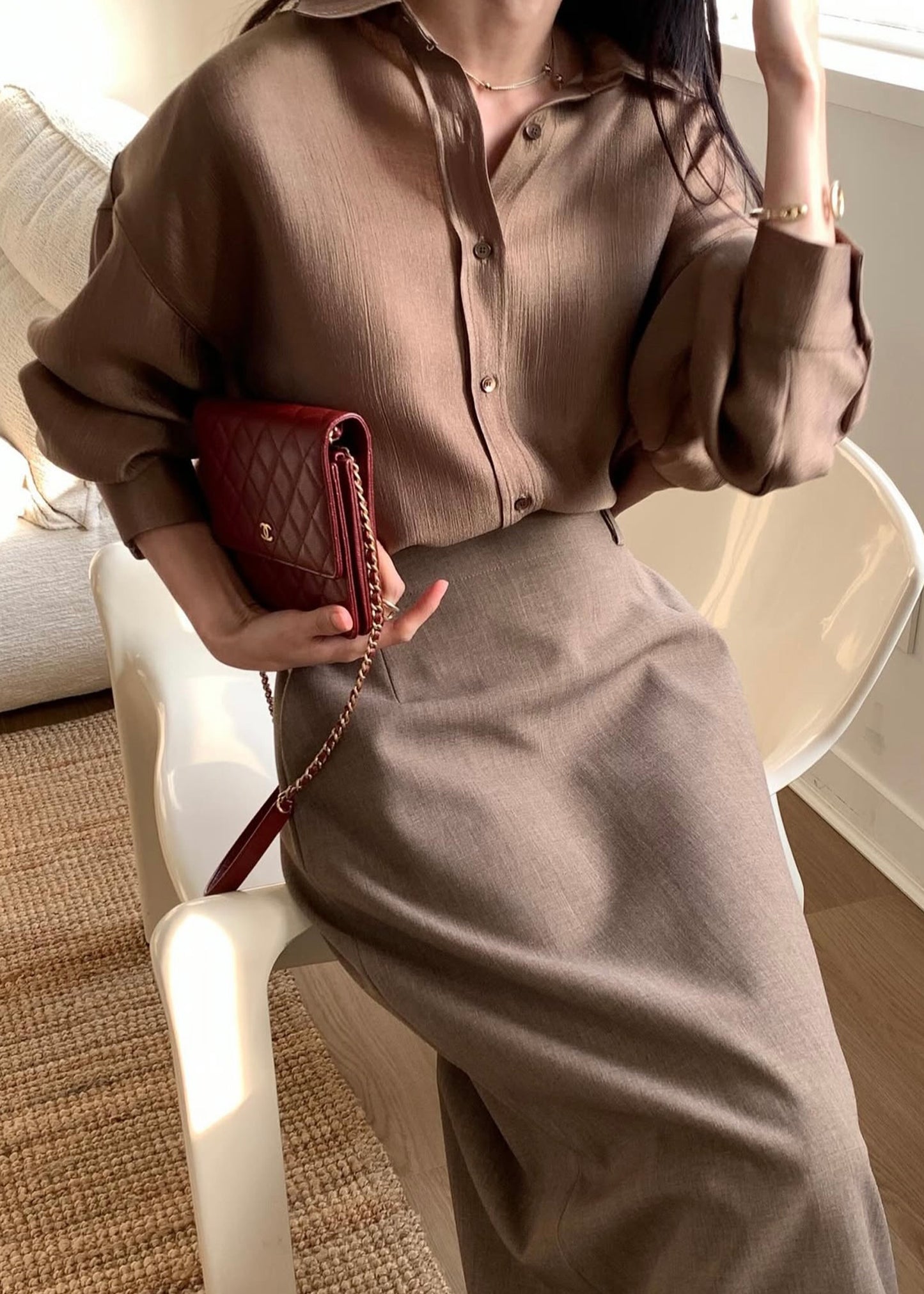 Ember Blouse – Brown