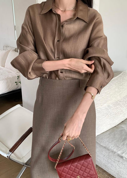 Ember Blouse – Brown