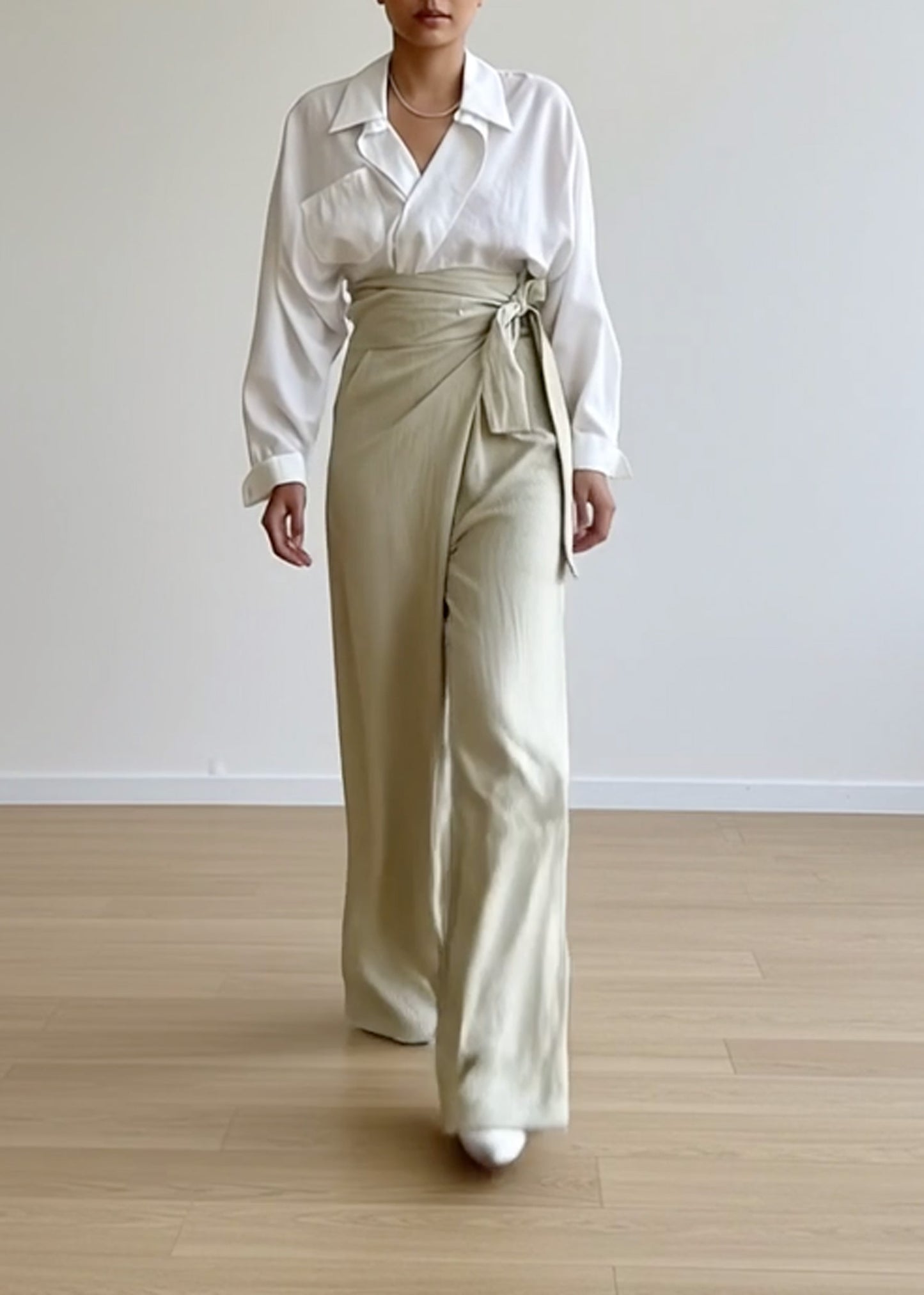 Khaki Wrap Pants